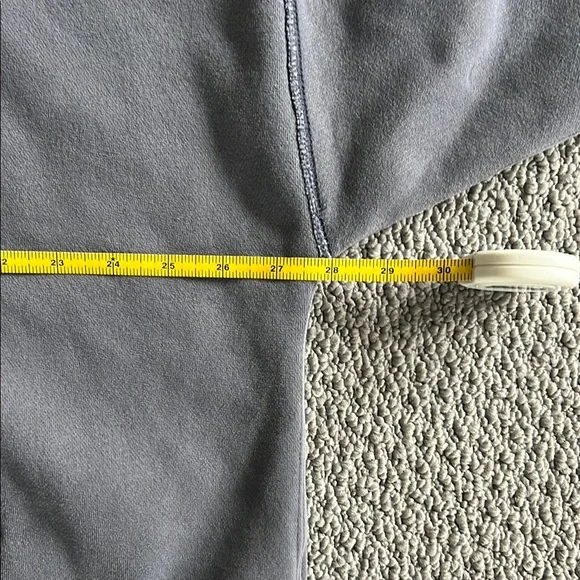 Abercrombie & Fitch Charcoal Hoodie Soft A&F Essentials Gray Large Cropped - Picture 4 of 9